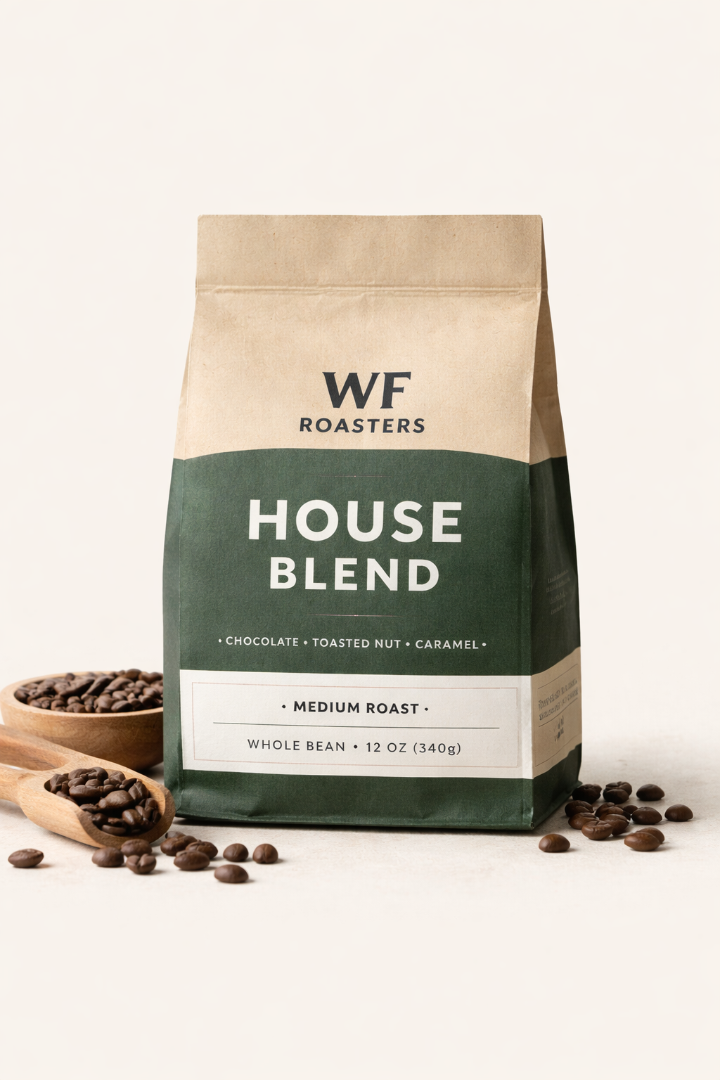 WF Roasters House Blend coffee bag